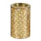 Gold Metal Glam Candle Holder Set